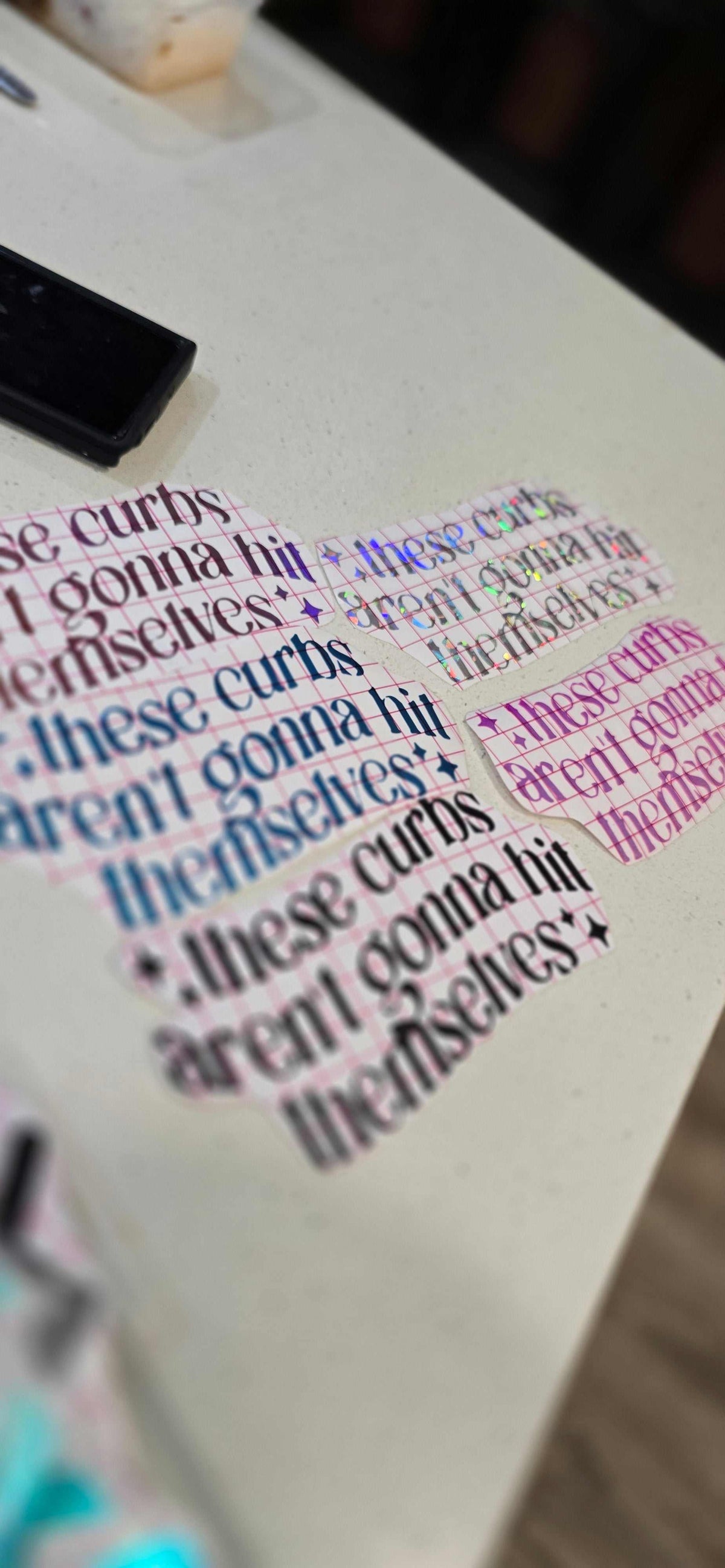 These curbs ain't gonna hit themselfs