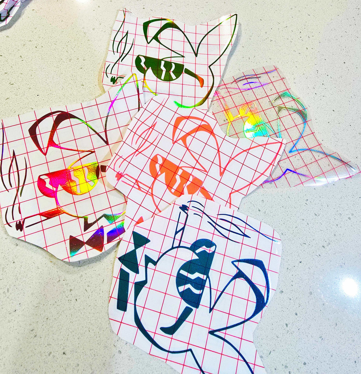 Classic Playboy decal showing a cool bunny with shades, weather-resistant vinyl, 14cm size, designed in Australia.