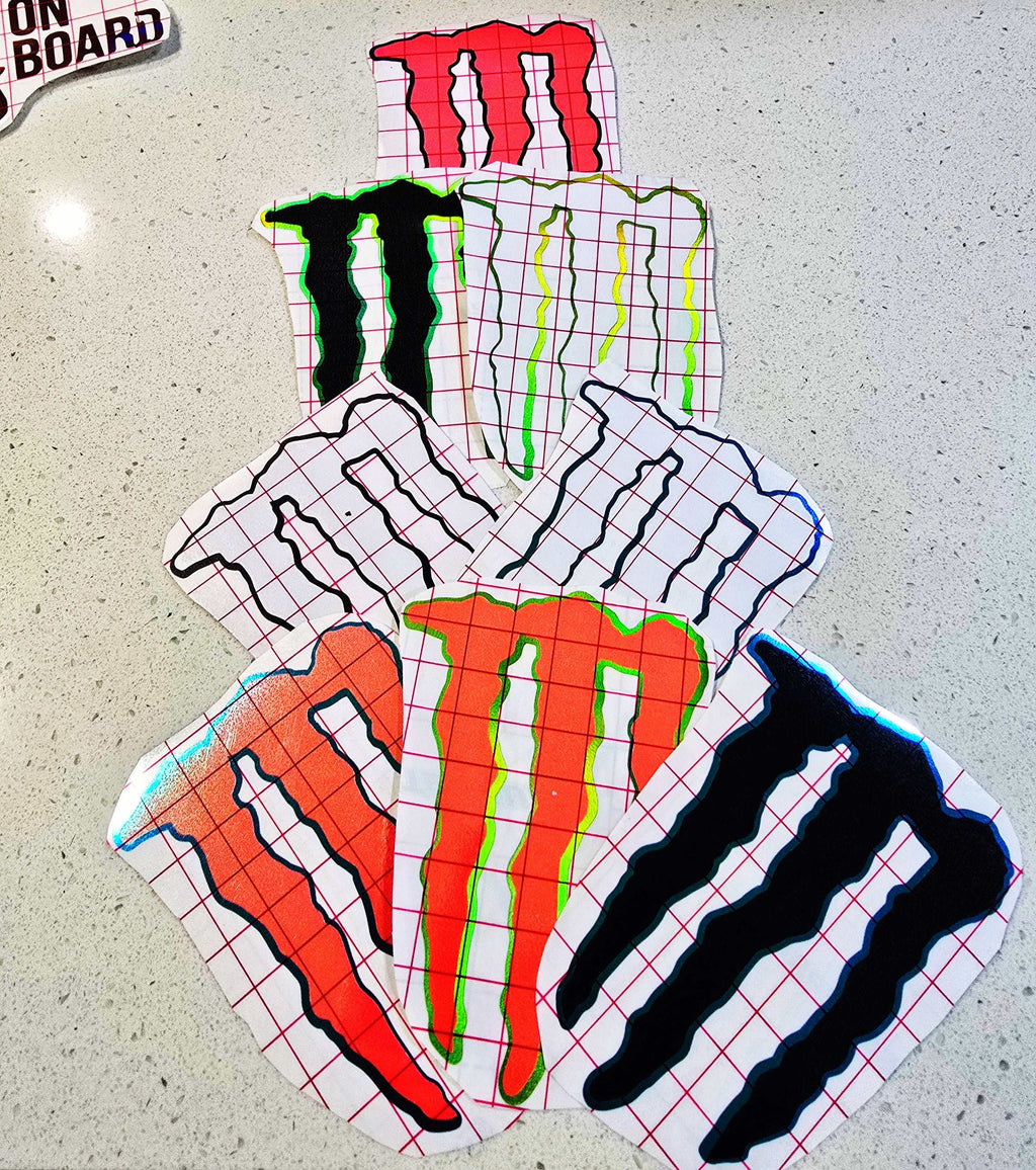 Monster Claw decal on outdoor-grade vinyl with sharp, bold claw design