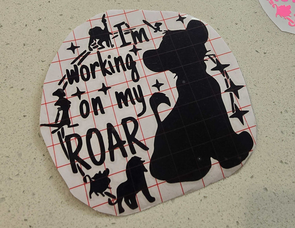 working on my roar lion king inspired
