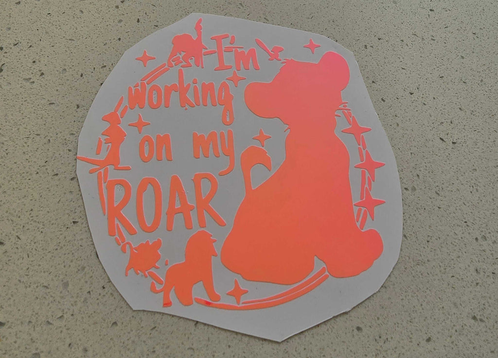 working on my roar lion king inspired