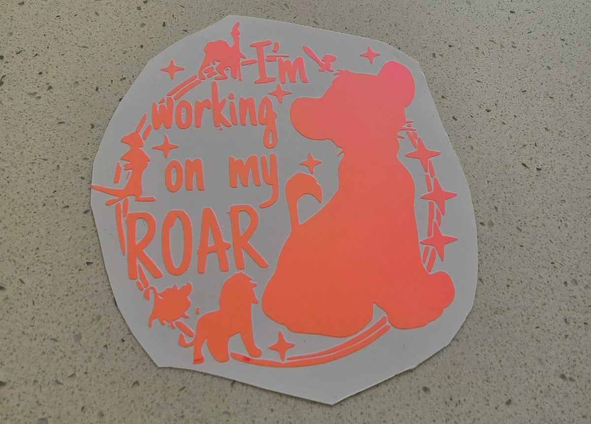working on my roar lion king inspired